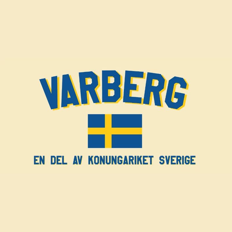 Drapeau de Varberg Partie de la Suède