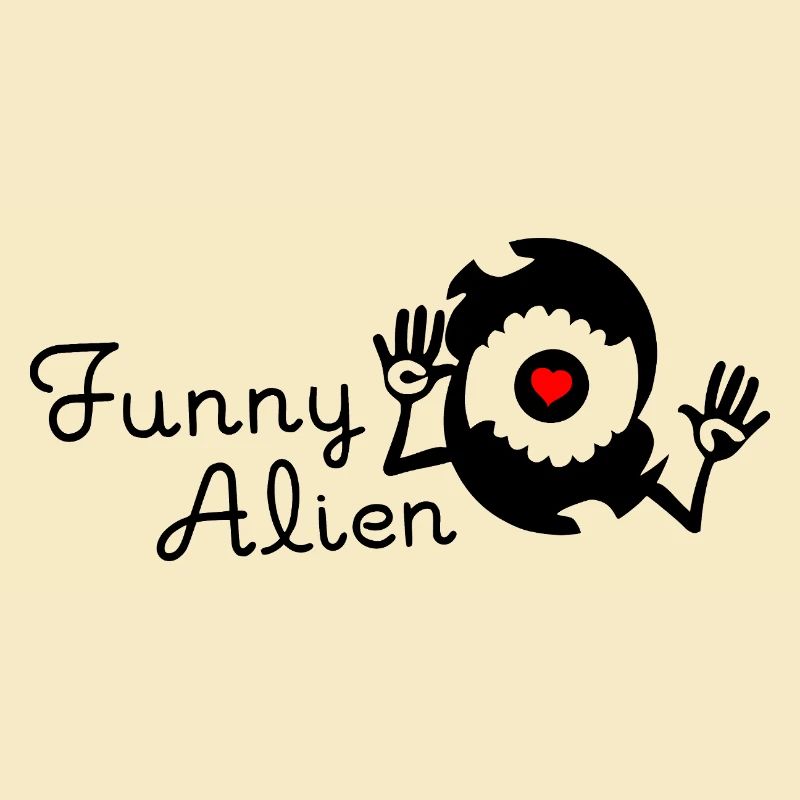 Funny Alien - Schwarz