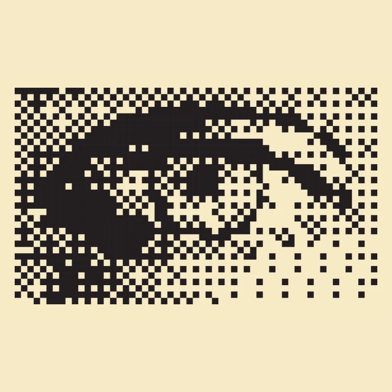 Mitternachts-Pixel-Augenmuster