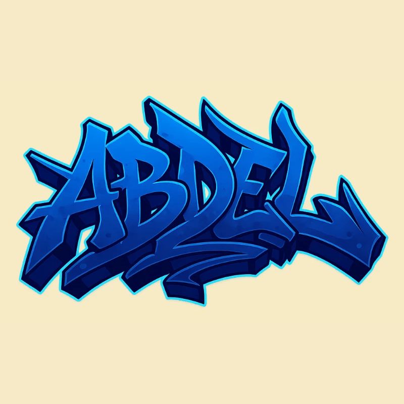 Graffiti Prénom Abdel cadeau idéal imprimable
