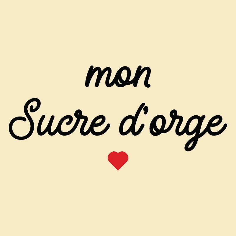 Mon Sucre d'Orge Script Cœur Rouge