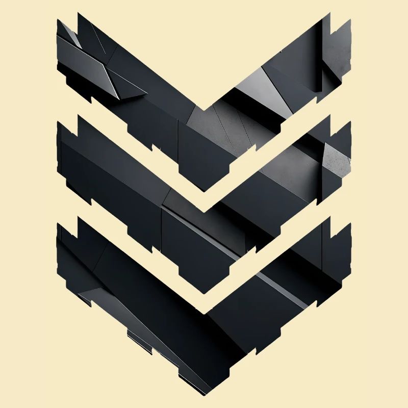 Abstract Black Geometric Pattern