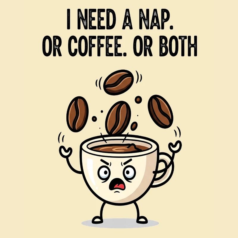 Nickerchen oder Kaffeetassen-Stimmung