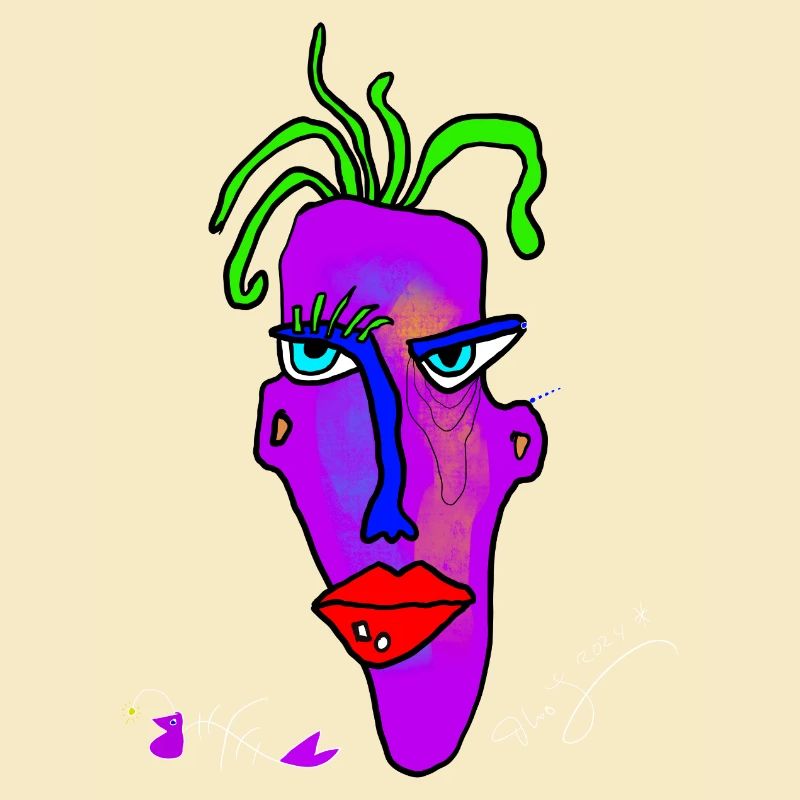 Neon Portrait Color Explosion