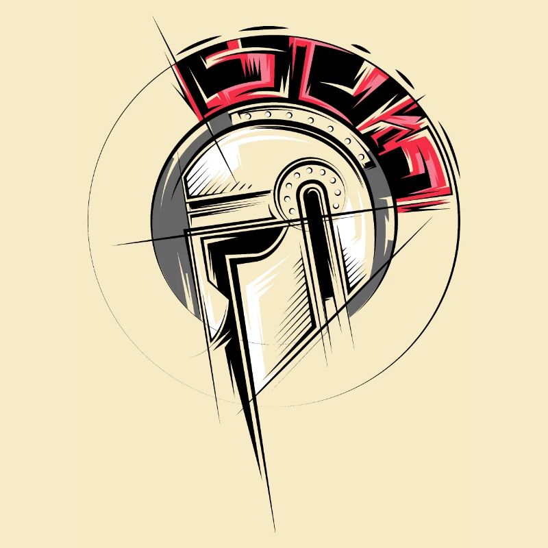 Gladiator Illustration Fighter Helm Römer icon