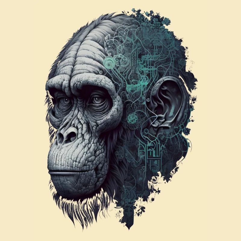 AI-controlled monkey