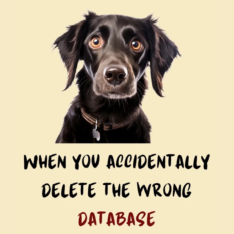 When you accidentally delete the wrong database