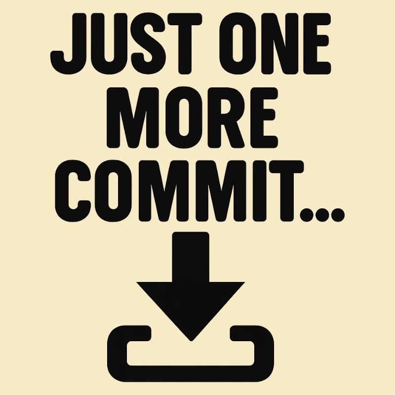 Just One More Commit – Funny Programmer T-Shirt