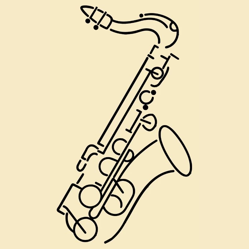 Dessin de saxophone
