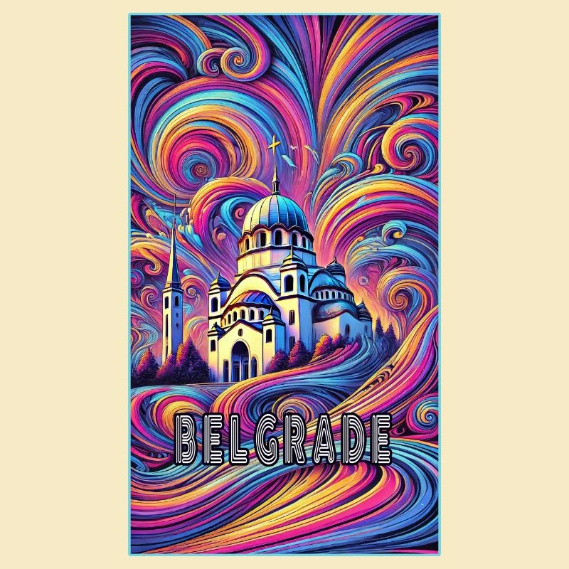 Conception panoramique de Belgrade, Serbie