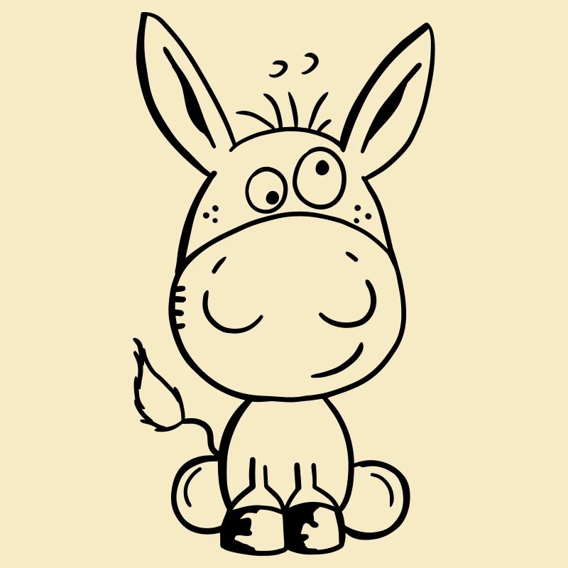 Eselchen Comic Tier - Tiere - Esel