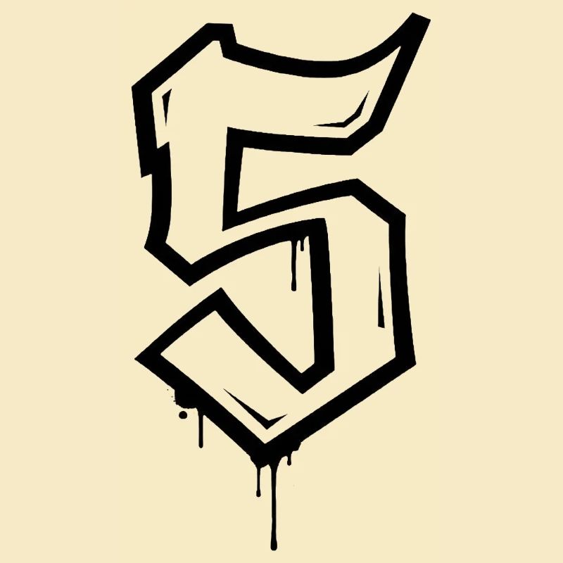 Conception de style graffiti numéro 5
