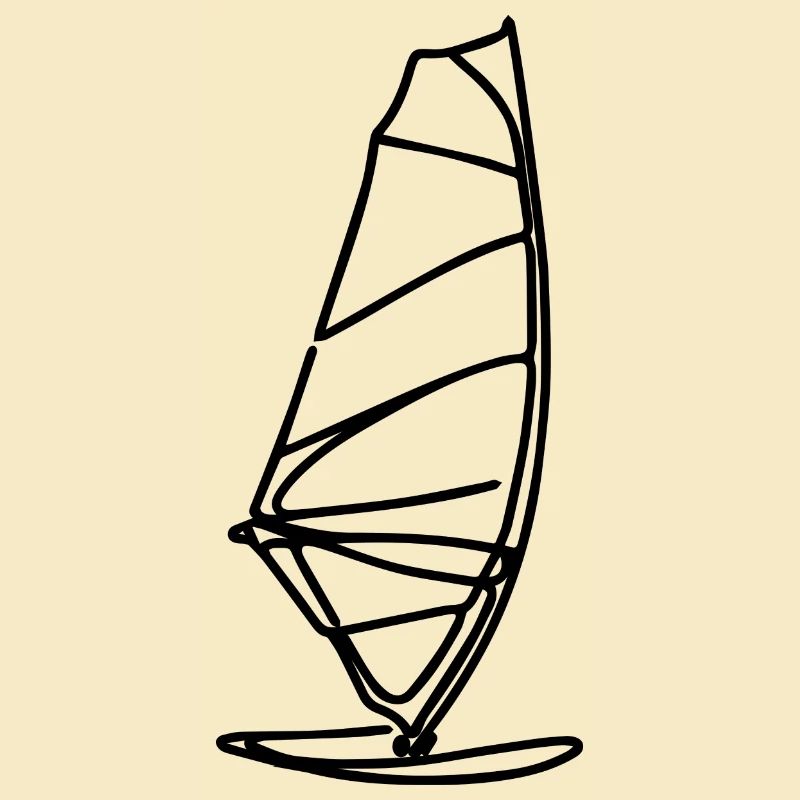 Dessin de planche à voile