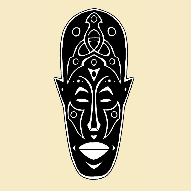 Masque africain étrange