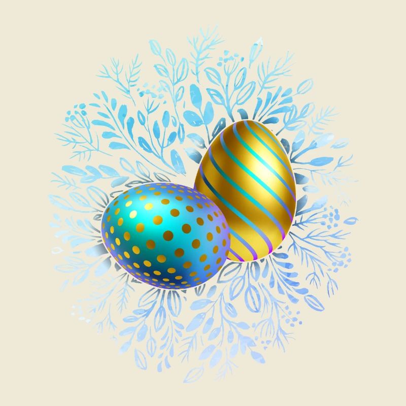 Joyeuses Pâques, Oeufs de Pâques, Oeuf de conception 3D
