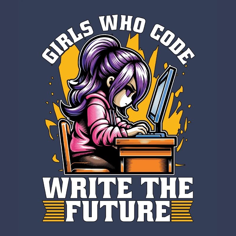 Coder Girls Who Code Write The Future Developer