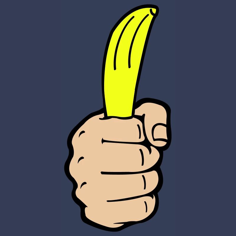 Banane à la main