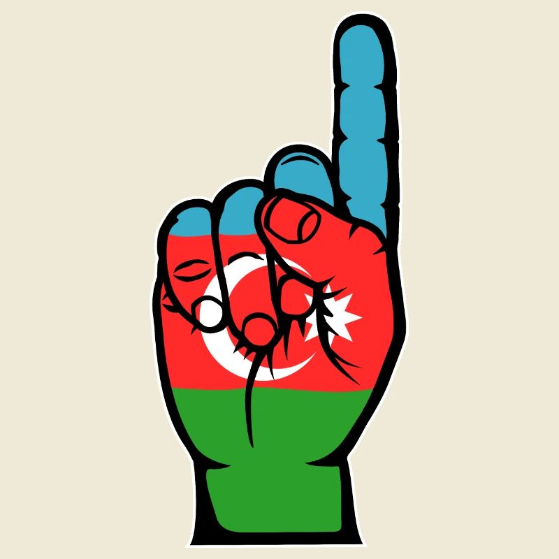 Drapeau de l’Azerbaïdjan numéro 1