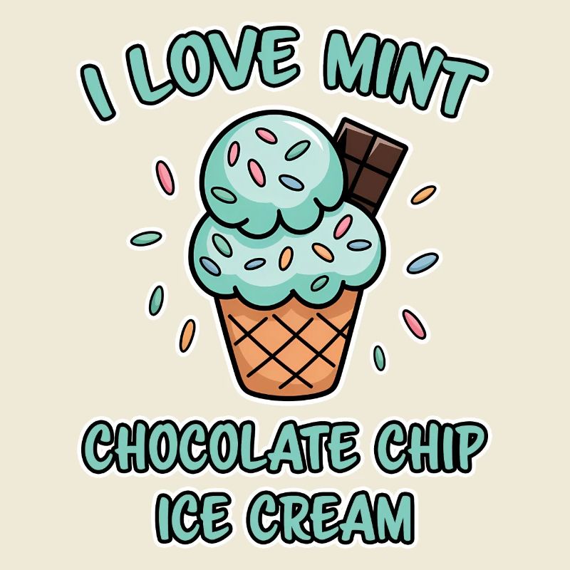 Schoko Minz Eis Spruch Lustiges Minz Eis Geschenk