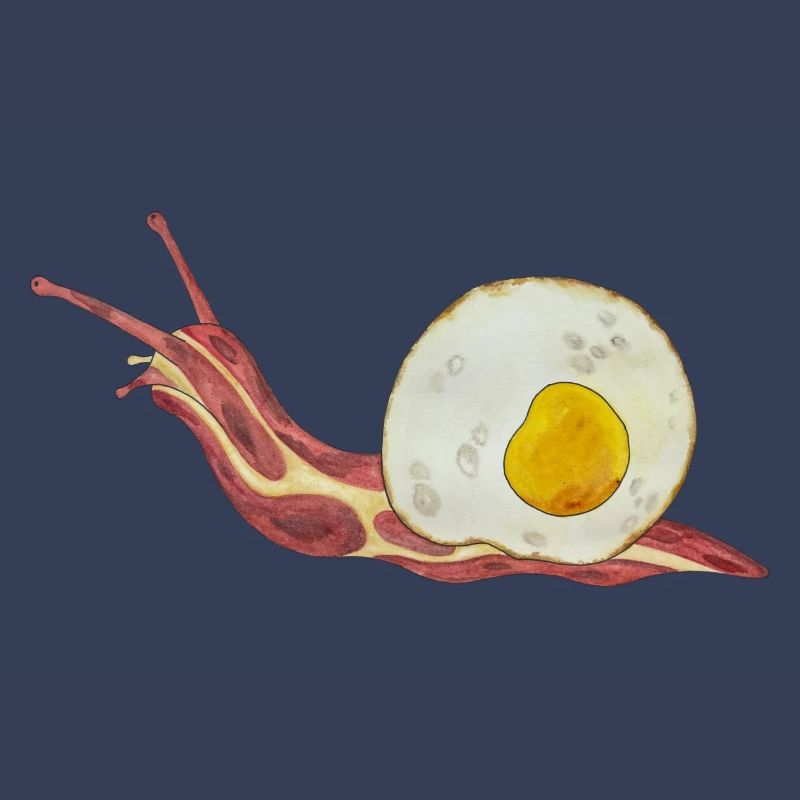 Baconschnecke Bacon and egg Spiegelei