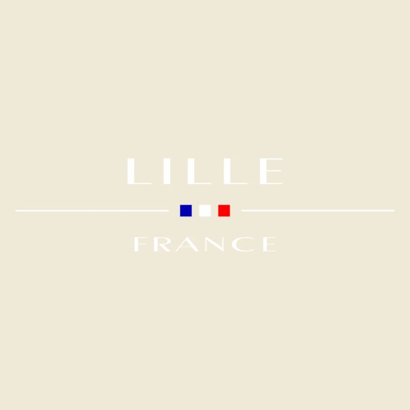 Lille, blanc, avec drapeau français