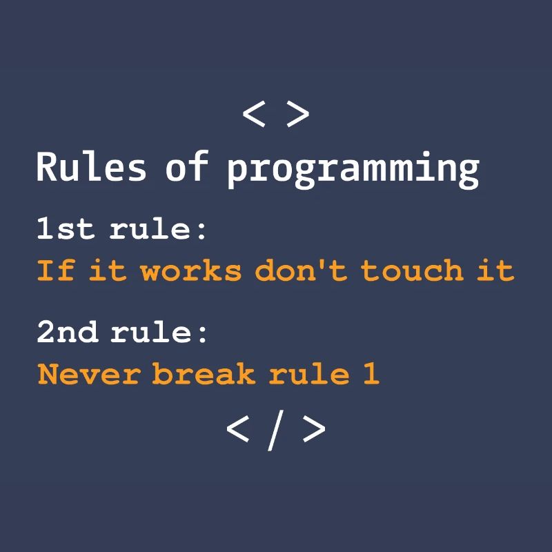 Regeln der Programmierung