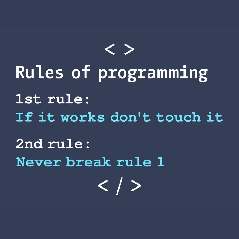 Règles de programmation