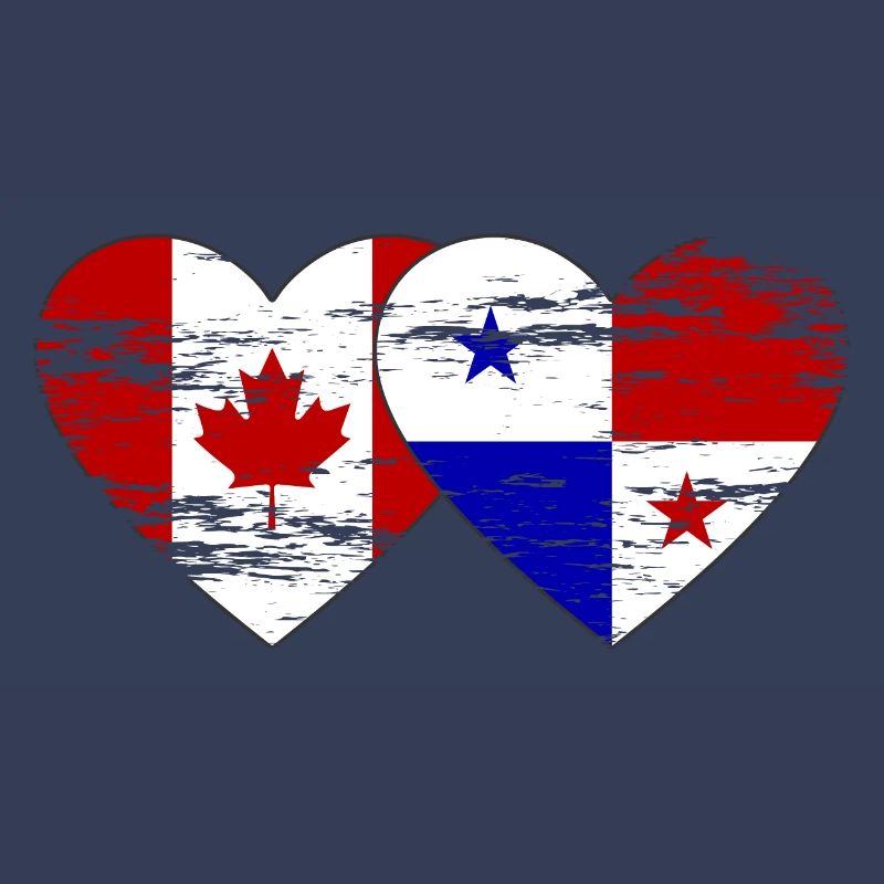 Canada Panama Drapeau utilisé