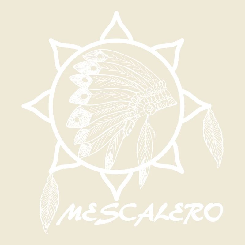 Mescalero Apache Indien - Blanc
