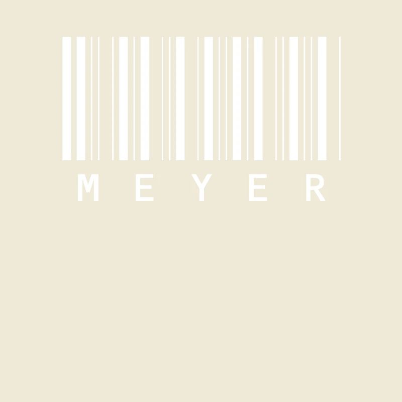 Meyer Barcode Nom de famille Code à barres Cadeau