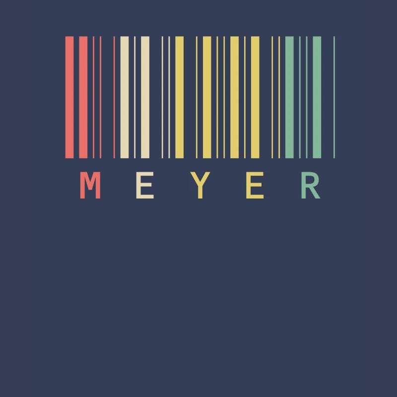 Meyer Familienname Balkencode Barcode Geschenk