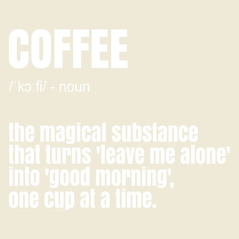 Drôle de dicton de café