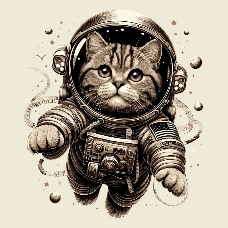 Astronaut BKH getigert Geschenk