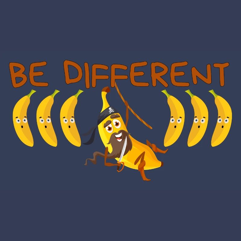 BE DIFFERENT Banane / Sei anders Banane