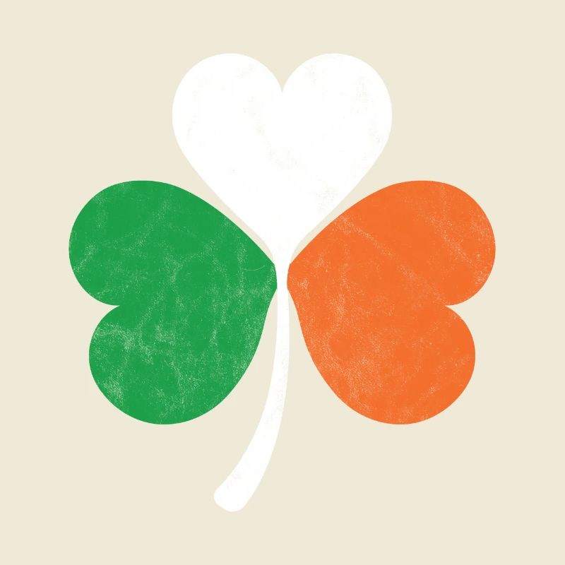 Trèfle du drapeau irlandais