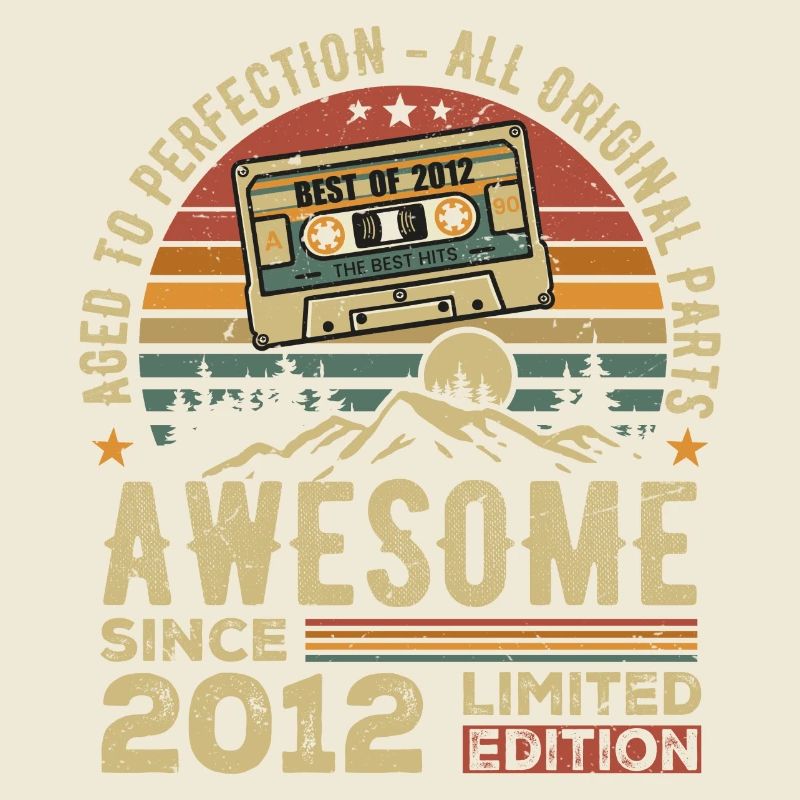 Vintage Birthday Gift 2012 | Born in 2012