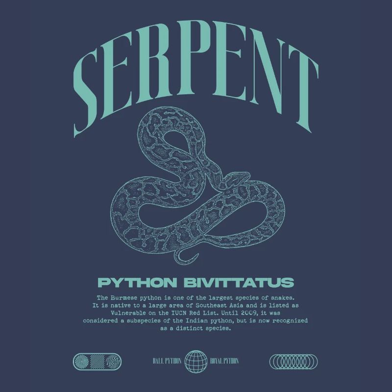 Python Birman Moderne Reptile Keeper Streetwear