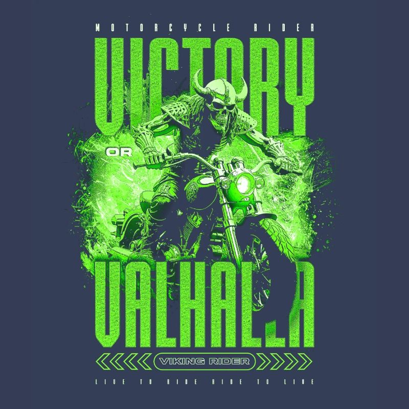 Motorrad Nordische Wikinger Sieg Oder Walhalla