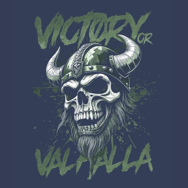 Nordischer Wikingersieg oder Walhalla