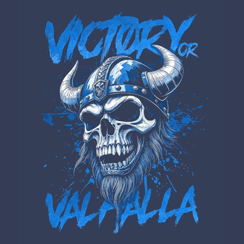 Nordischer Wikingersieg oder Walhalla