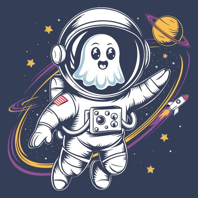 Cute Ghost In Space