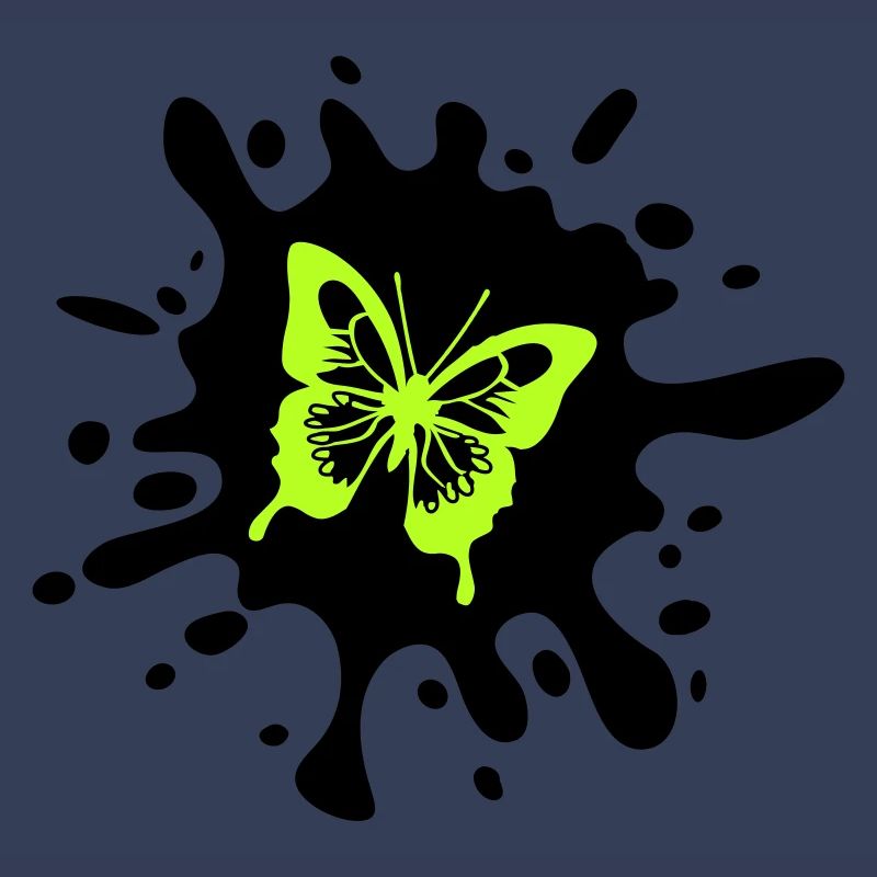 Papillon éclaboussures de couleur