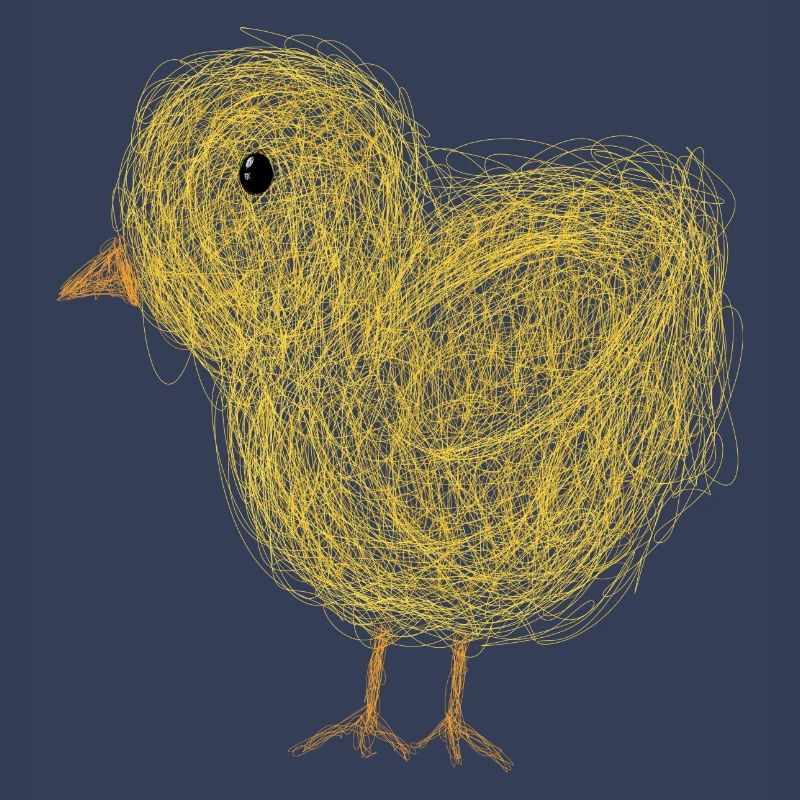 Petit poussin mignon