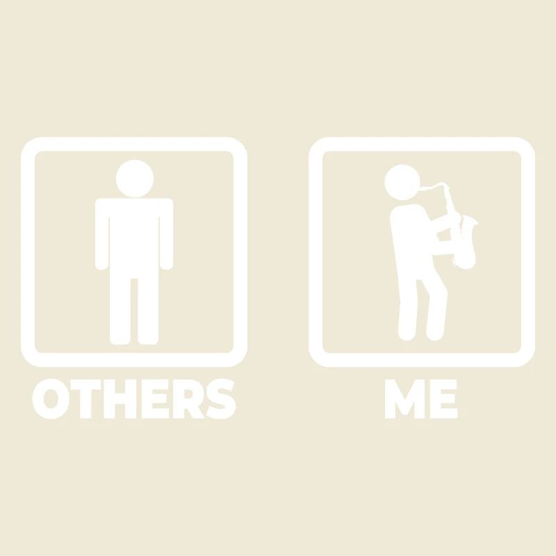 Saxophon Strichmännchen