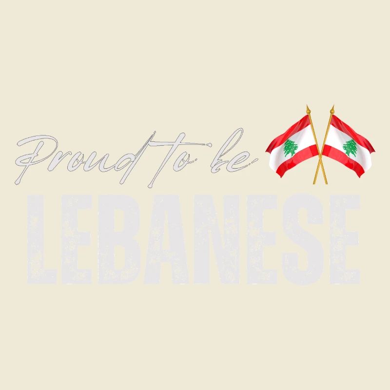 Libanese stolz, ich liebe den Libanon