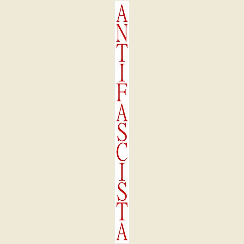 lettrage antifasciste vertical élégant