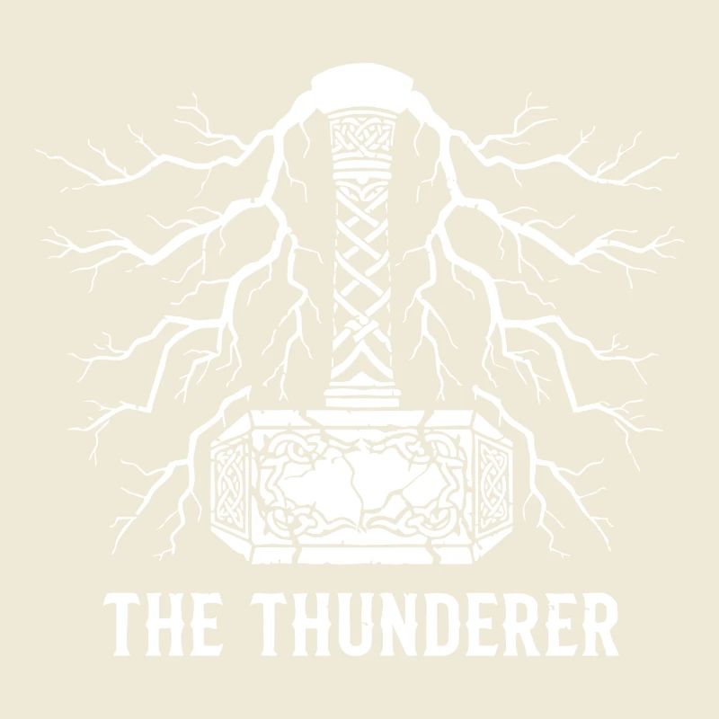 Der Donnerer Thors Hammer Mjölnir Blitz
