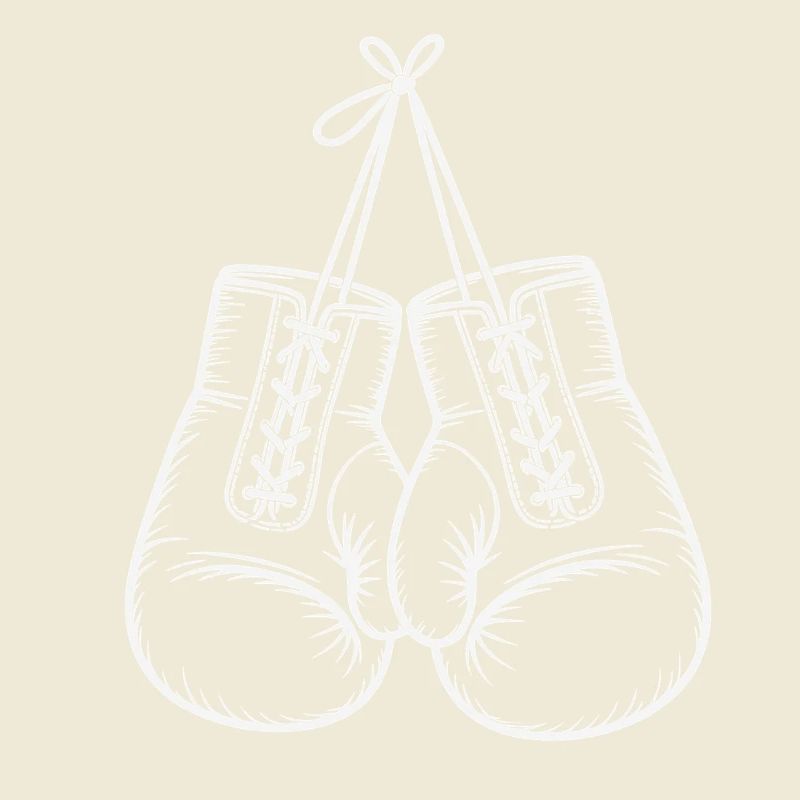Duo de gants de boxe peints à la main