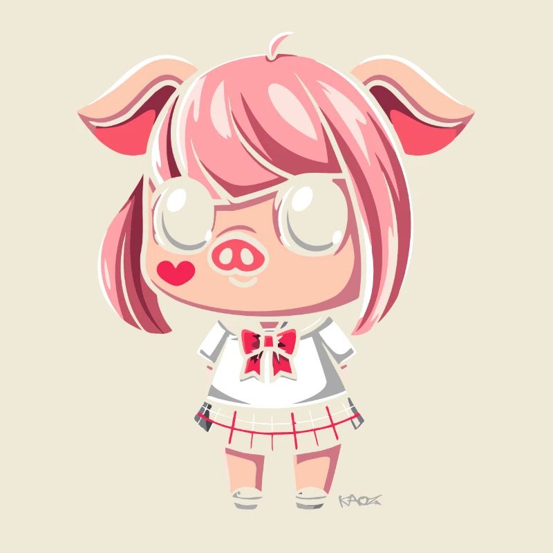 Le cochon d’anime le plus mignon