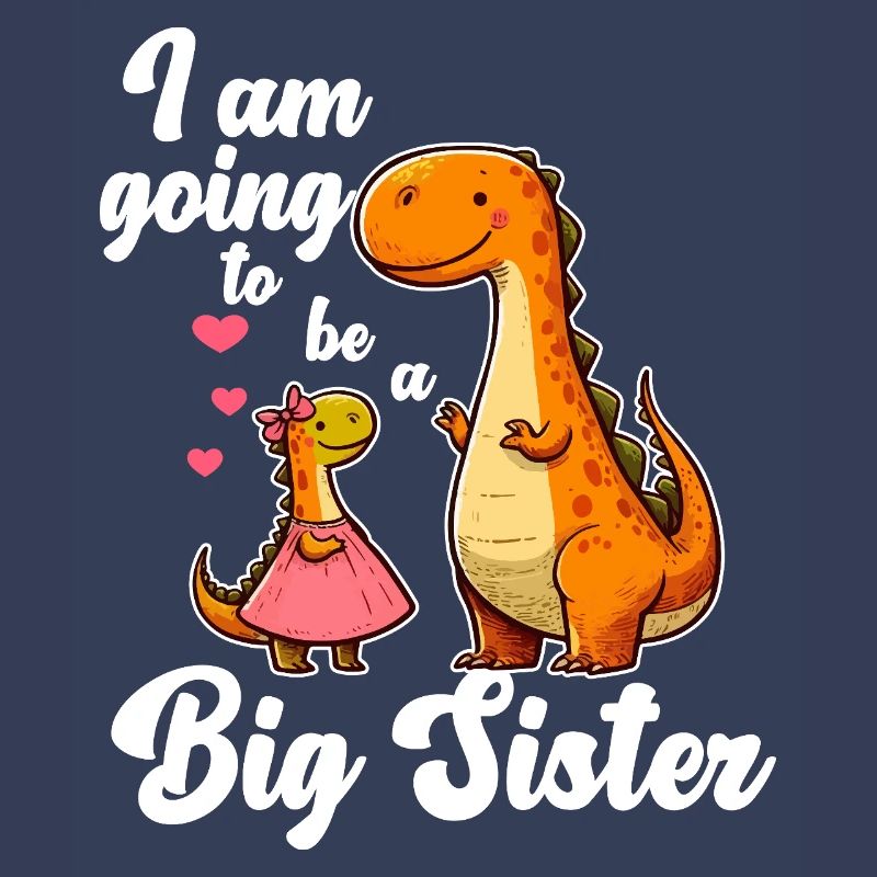 Werde eine große Schwester Dino